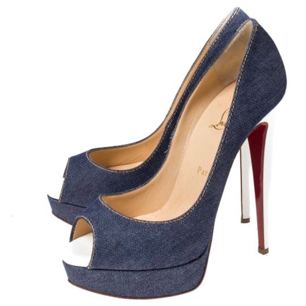 Christian Louboutin Denim Heels